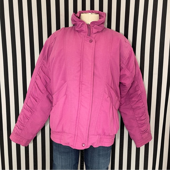 WINGARS Pink Purple Puffer Jacket Size M - Picture 2 of 13